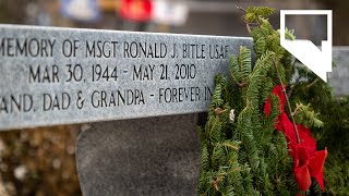 In annual tradition, volunteers place thousands of wreaths at Nevada veterans’ graves