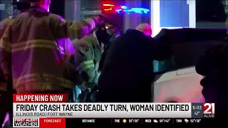 Allen County Coroner identifies victim of Friday crash on Illinois Road