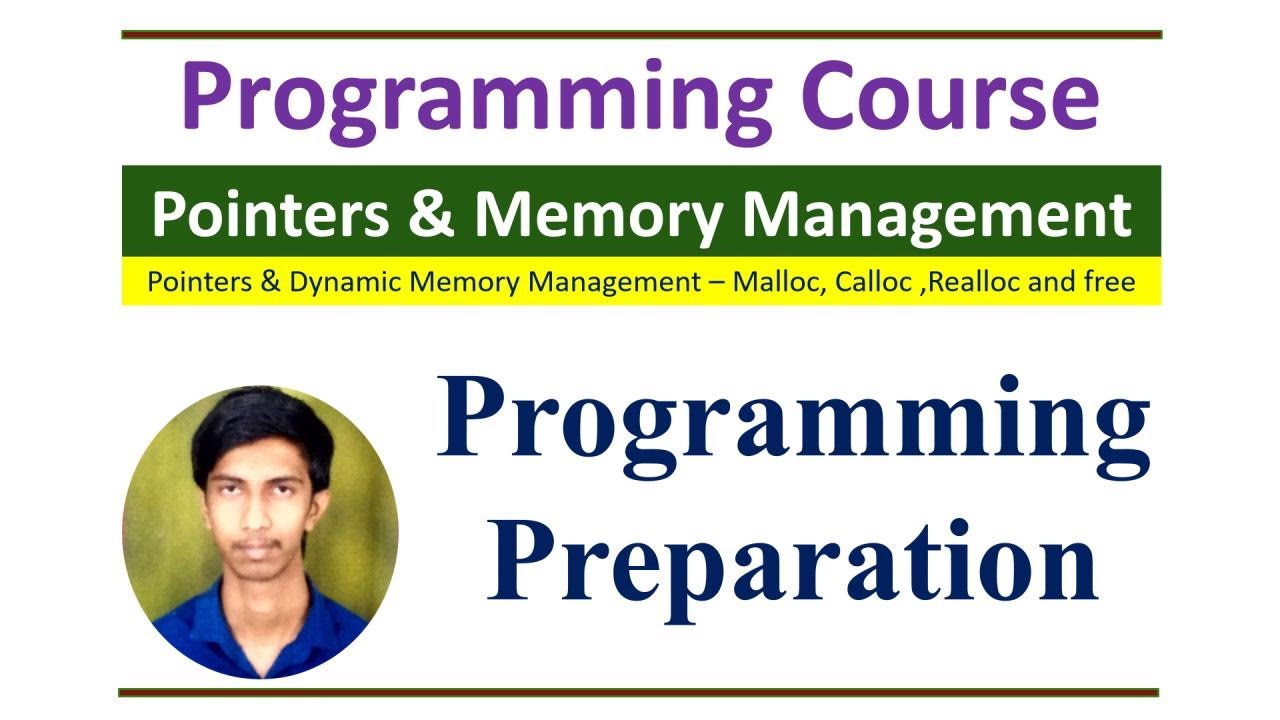 C Programming Course - Pointers | Dynamic Memory Management | Malloc ...