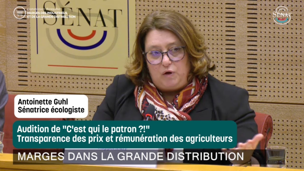 Audition de « C'est qui le patron ?! » au Sénat | Commission d'enquête sur les marges