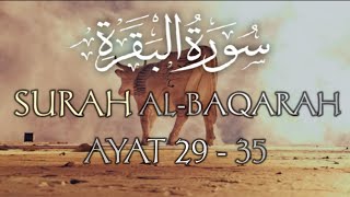 Q.s Al-Baqarah 2 : Ayat 29 - 35