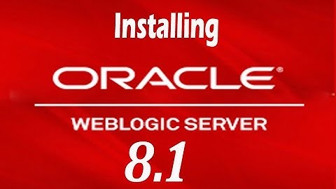 Installing WebLogic 8.1 Application Server