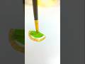 Golden,Lawn💚&amp; White  Super satisfying 1 stroke|Aesthetic Art #shortsfeed #youtubeshorts #art #colors