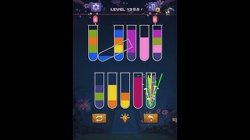 water sort puzzle level 1298 , sort water color puzzle level 1298 #shorts