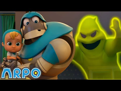 Arpo the Robot | Chase the Ghost!!! | Funny Cartoons for Kids | Arpo and Daniel