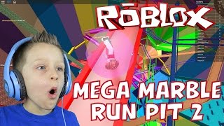 Roblox: MEGA MARBLE RUN PIT #2 | KID GAMING