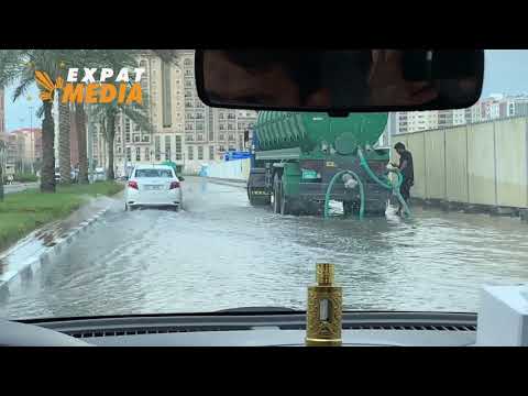 Dubai International City remains flooded days after heavy rain