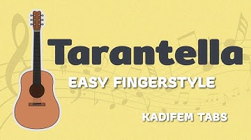 Tarantella (CTP114) by Ivanov Kramskoy Easy Fingerstyle Guitar Tutorial Tabs
