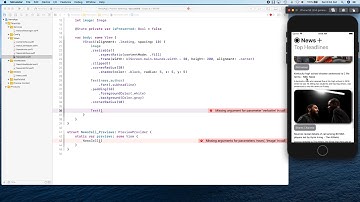 07 News App MVVM, SwiftUI: News Home View