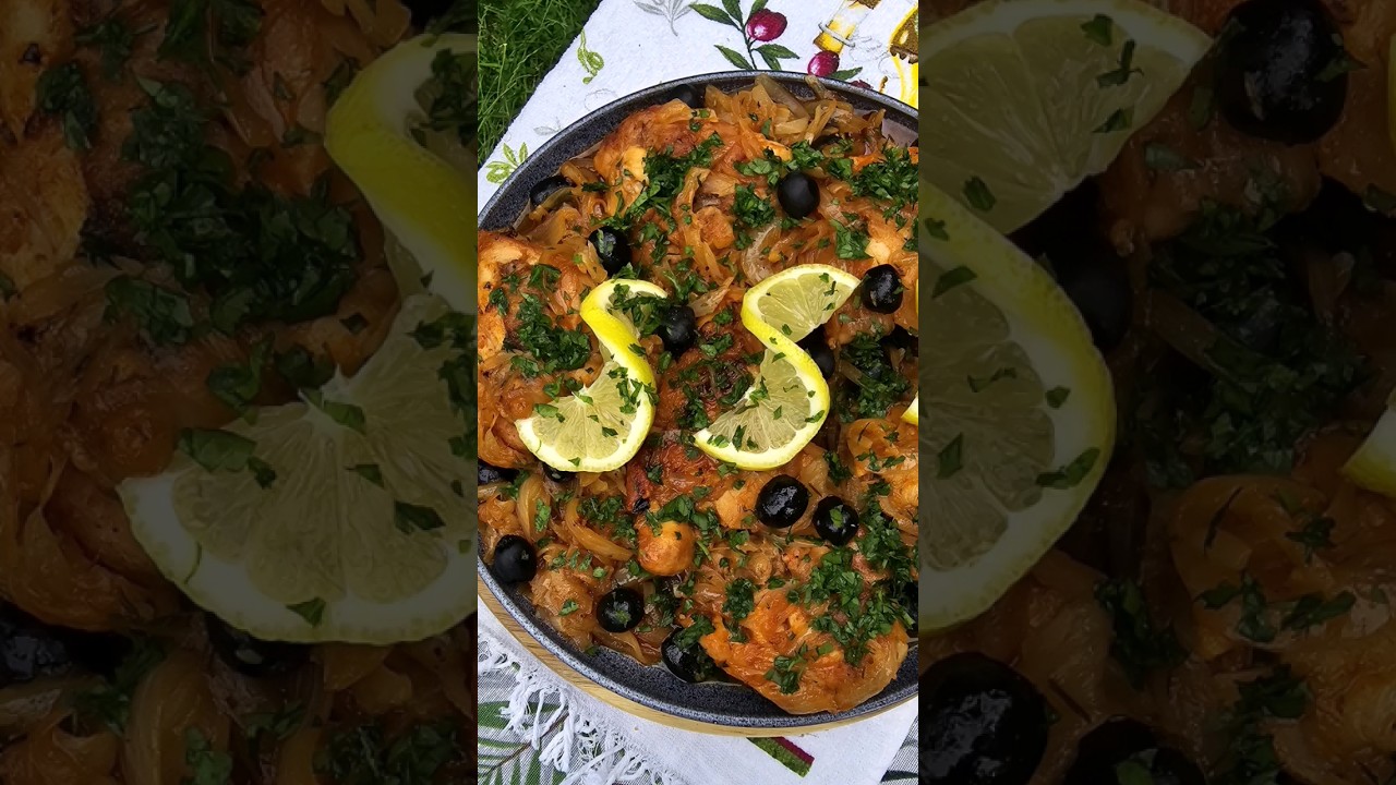 🍗A Taste of My Childhood: Chicken Stew with Onions & Olives| Enjoy Hot or Cold #chicken #stew