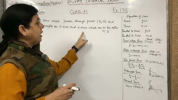 Straight Lines |  Ex : 17.5 | Unit 17 | Applied Maths | Class 11 |