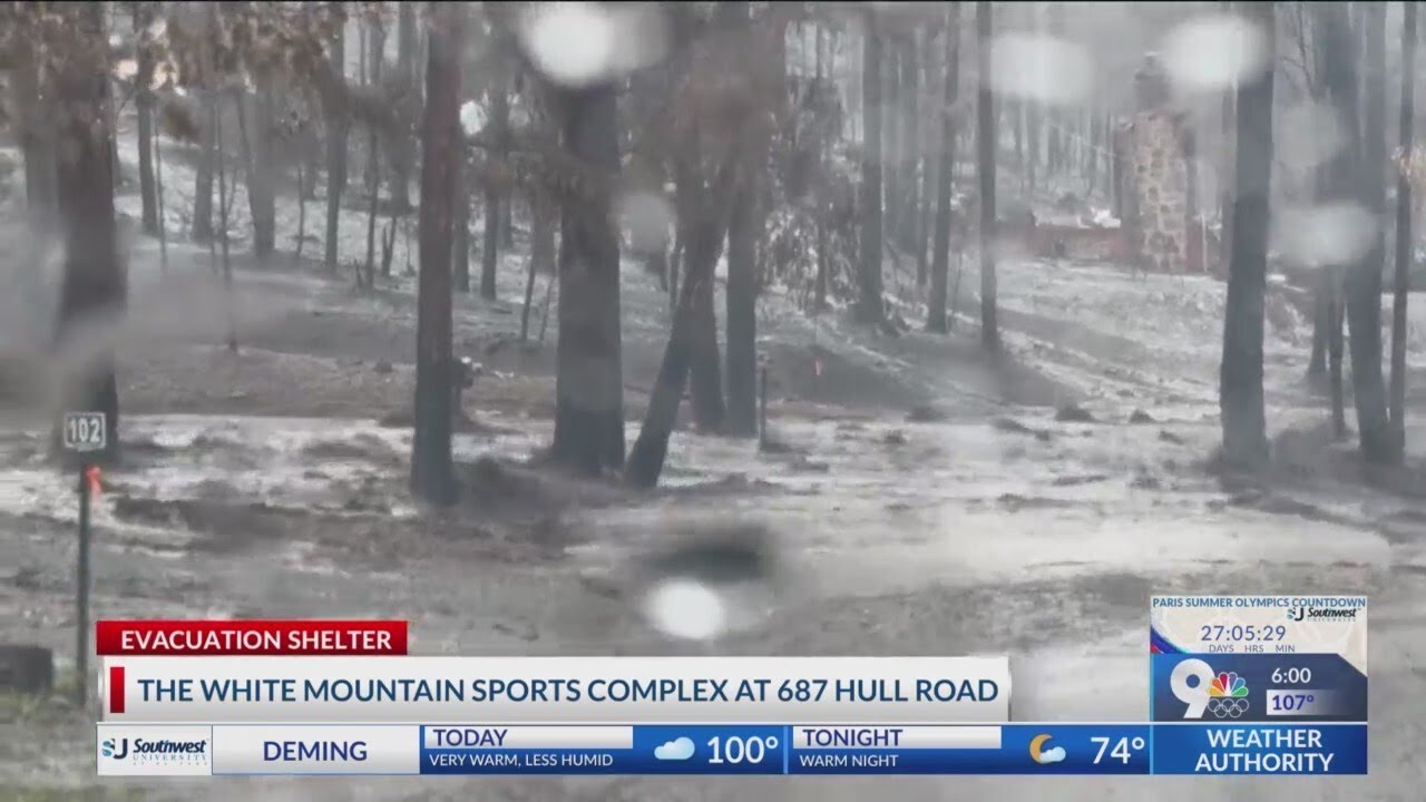 Some Ruidoso residents evacuating because of flooding - YouTube