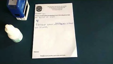 Como escrever uma receita médica?