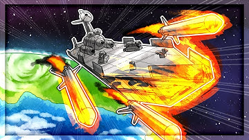 LAUNCHING The ULTIMATE Warship in Kerbal Space Program