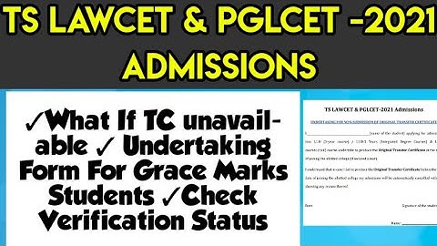 Undertaking for Grace marks students (Inter) and for TC unavailable students|By Krishna