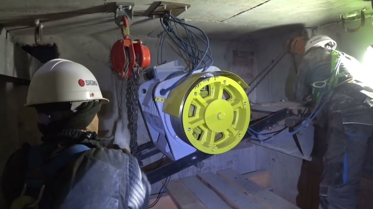 Sjec на 2500кг. Установили подрамник и лебедку! #лифты#эскалаторы#Sjec