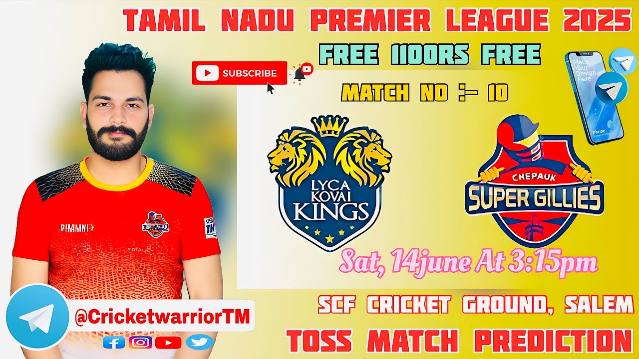 TNPL MATCH NO :- 10 LYCA KOVAI VS CHEPAUK SUPER | TOSS MATCH PREDICTION | DREAM11 TEAM | PLAYING11
