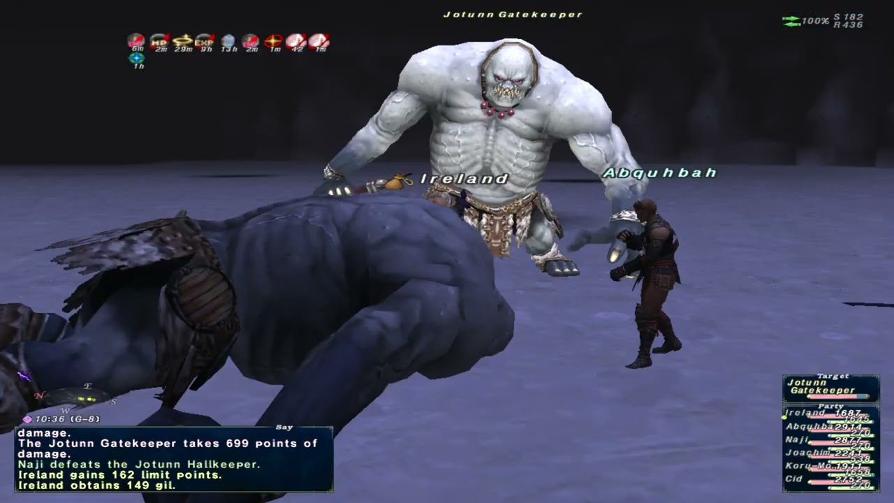 FINAL FANTASY XI White Mage Ireland Upper Delkfutt's Tower Twelfth Floor Eleventh Floor 22.12.21