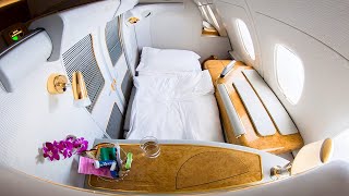 Emirates First Class A380 Flight Full TourDubai to Tokyo+ Dubai Lounge