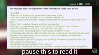 Sonic News: New Sonic title for their Sonic's 30th anniversary called Sonic rift