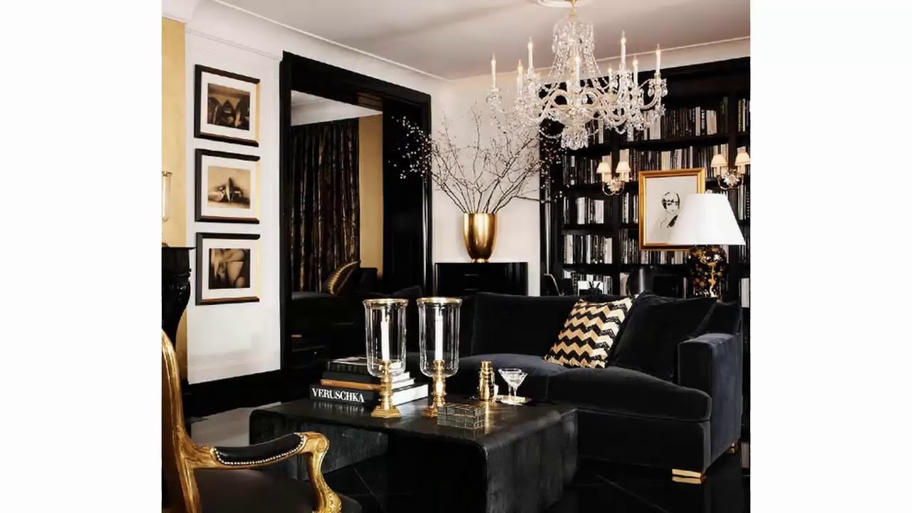 Ideas para dormitorios en negro y dorado - YouTube