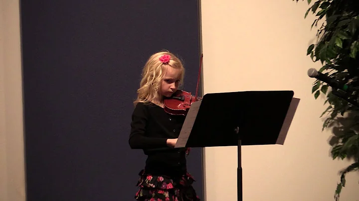 Anna DeVries Violin Bourree by JS Bach