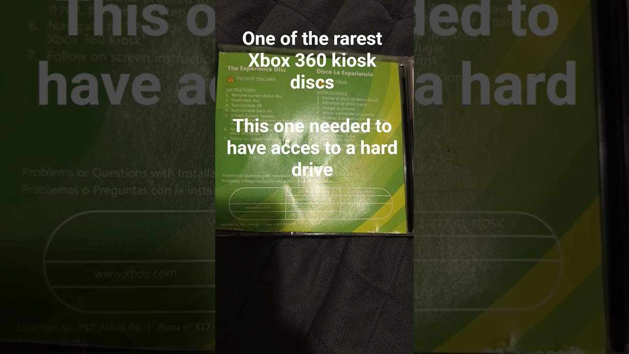 Rarest xbox 360 kiosk disc found!? 