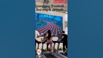 Gamifying Treadmill , Motivation Gym #fitness #treadmill #running #shorts #reels #new #viral #gym