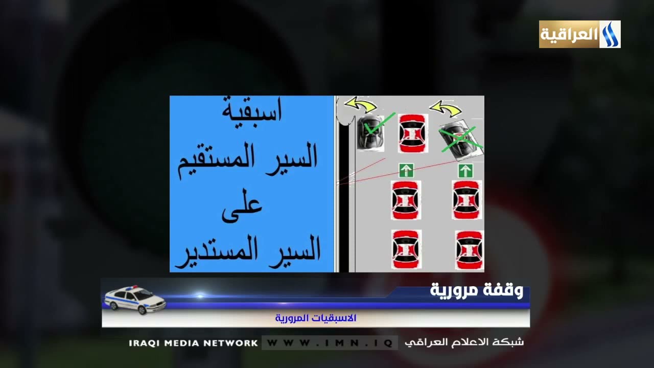 شرح الاسبقيات المرورية باختصار -  اللواء عمار وليد الخياط