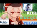 Genshin Impact - Klee + Yelan + Xingqui Damage and Vape Showcase