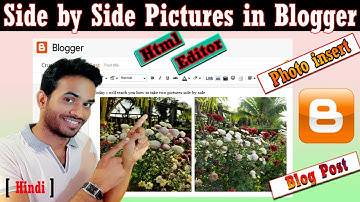 Insert side by side pictures in blogger | how to put images | create your blog post