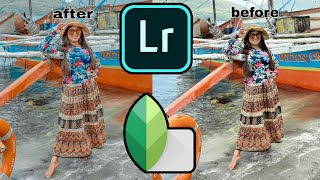 How to Edit photos using Lightroom and Snapseed Mobile App Tutorial | Vlog#7 screenshot 2