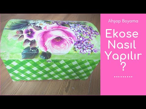 Ahşap Boyama | Ekose Deseni Nasıl Yapılır?