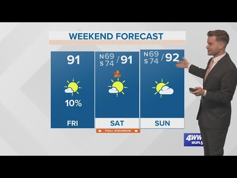 Warm weather for the first weekend of fall - YouTube
