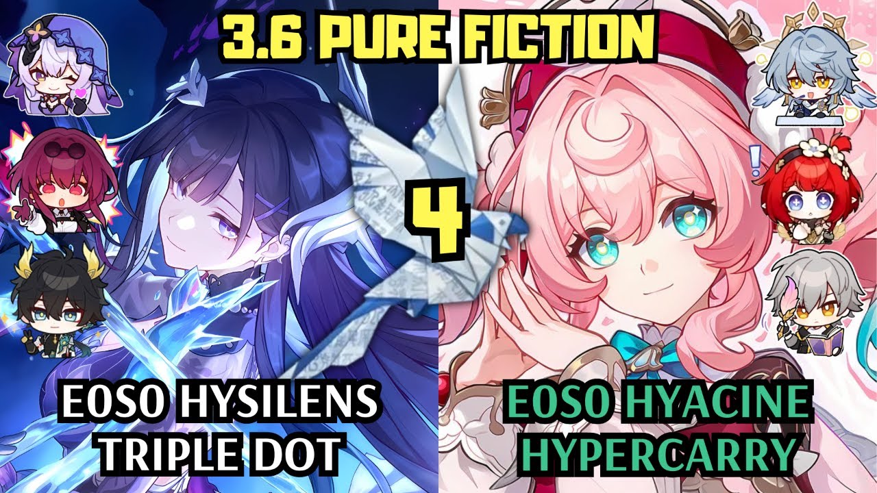 E0 Hysilens Triple DoT и E0 Hyacine Hypercarry | 3.6 Pure Fiction 4 | Honkai Star Rail
