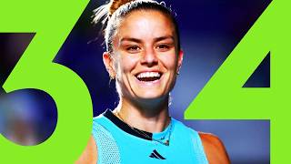 ALL 34 Quarterfinal WIN of Maria Sakkari (HAPPY)