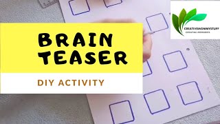 Brain teaser for kids | DIY brain booster activity | DIY puzzle for kids screenshot 4