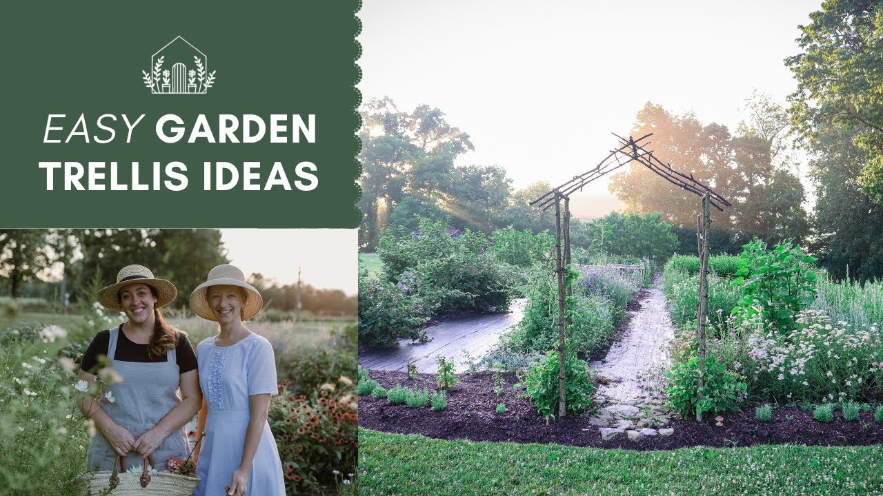 Five Easy DIY Garden Trellis ideas