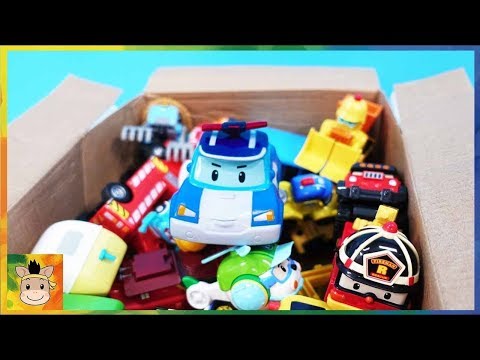 Car toys Robocar Poli <strong>Big</strong> <strong>Box</strong> with Superwings unboxing toys | MariAndKids Toys
