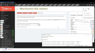 [WebGoat 7 - Injection Flaws] Blind Numeric SQL Injection