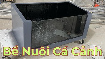 Bể Nhựa + Kính nuôi Cá Cảnh🐬  (135x80x60) Nhựa đúc nguyên khối _ Giang Minh Composite