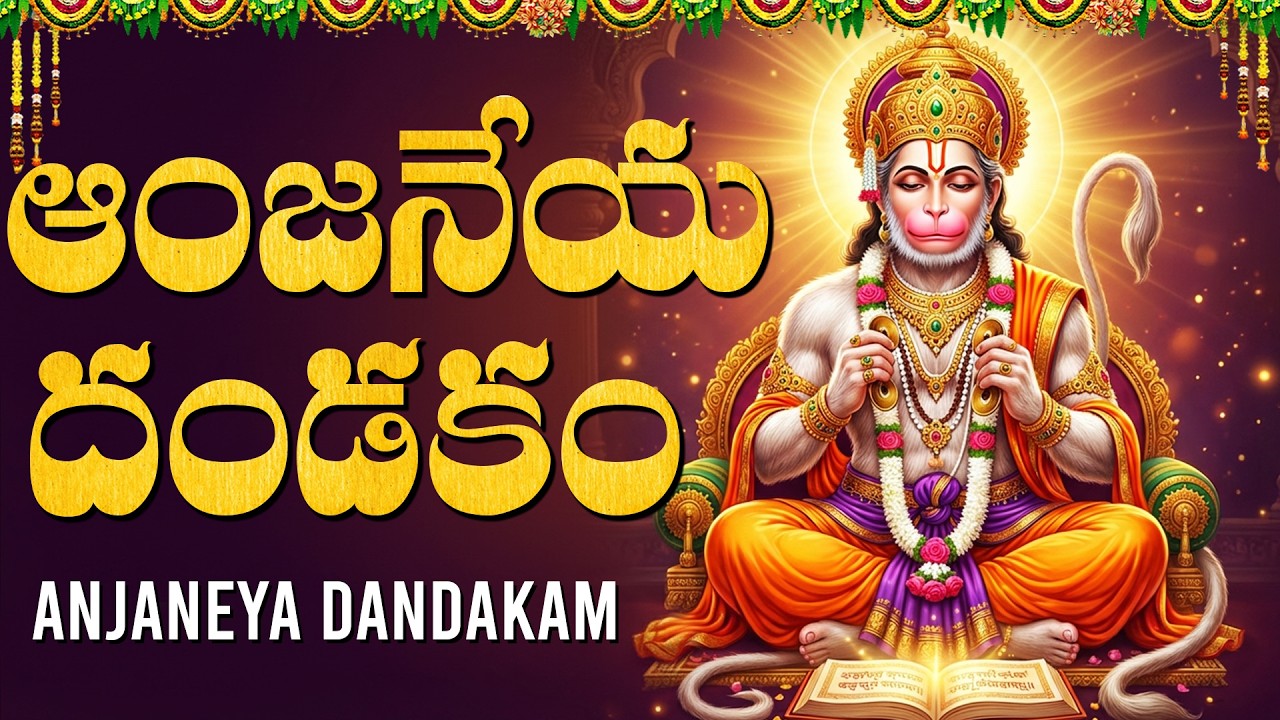 ఆంజనేయ స్వామి దండకం | Anjaneya Dandakam Telugu | Hanuman Dandakam | Tuesday Special Hanuman Songs