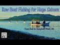 Fishing for Huge Salmon in a Rowboat