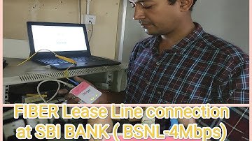 #BSNL-FIBER Lease Line  setup at SBI Bank , how to do configuration #How to know device is connected