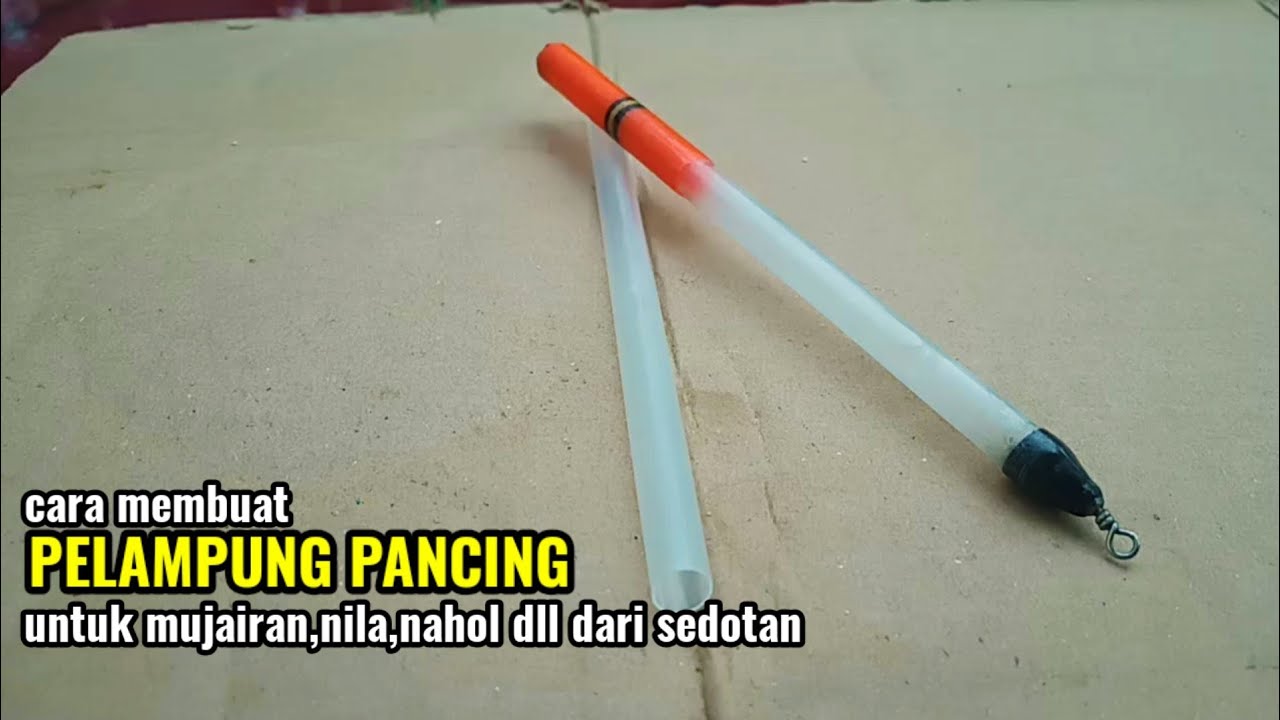 Cara Membuat Pelampung Pancing Dari Sedotan Okky Jelly Dring !! cocok untuk mancing nila,nahol dll