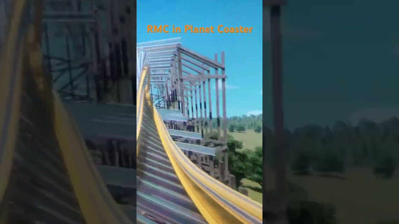 Awesome RMC hyper hybrid in Planet Coaster (Iron Dagger)