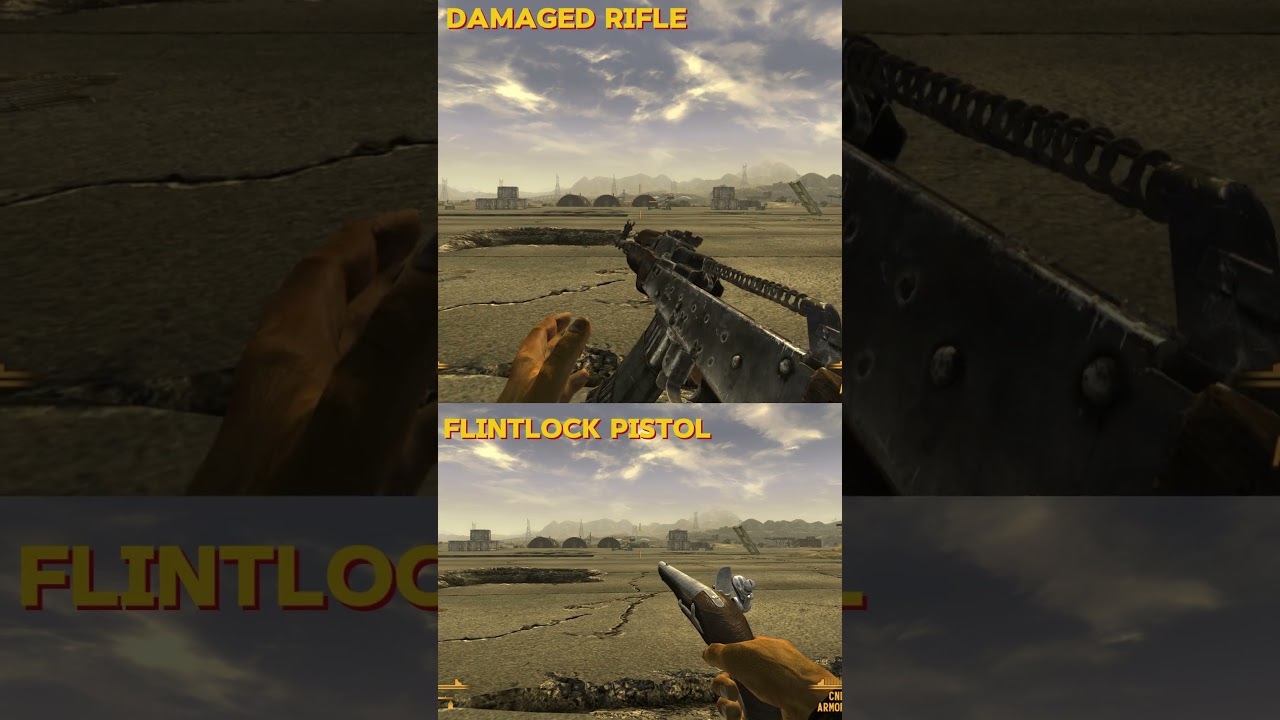 Hit Crappy Weapons Showcase : Damaged Rifle and Flintlock Pistol