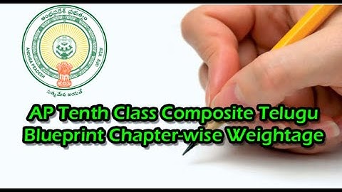 IQP// AP Tenth Class 2023: 1st Language Paper - I Composite Telugu Blueprint Check Chapter-wise Weig