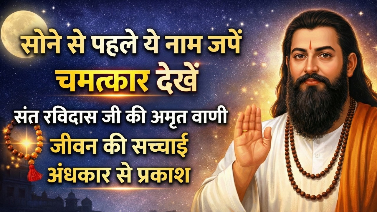 सोने से पहले ये नाम जपें, चमत्कार देखें | NSR Wisdom | Sant Ravidas ji |