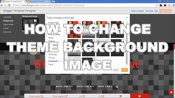 How To Change Background Image for Blogger Template - BlogrCart TWO